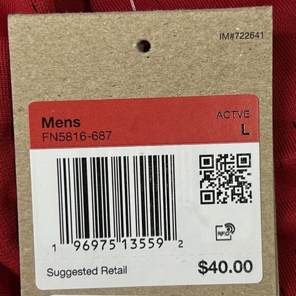 Jordan Shorts Size Large Mens Red Dri Fit Mesh Basketball Shorts $40 - Picture 7 of 7